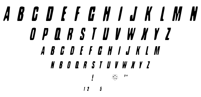 Battleforce 5 font