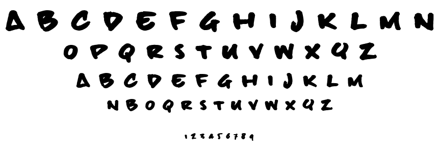 Billie BoldHand font