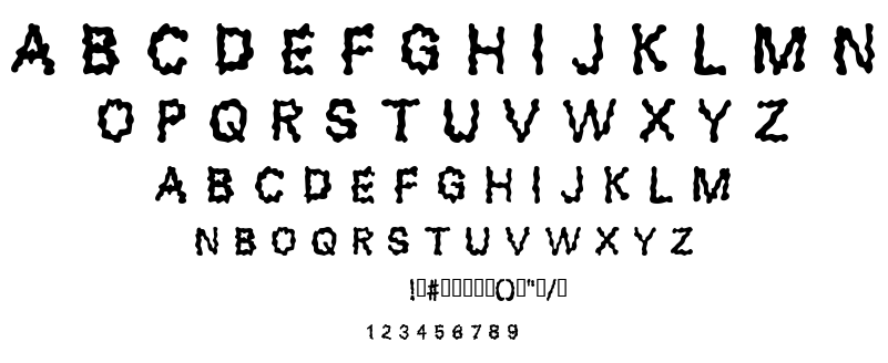 Blobs font