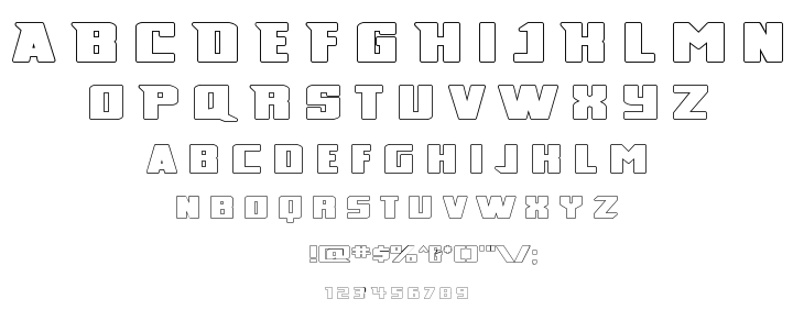 Broad font