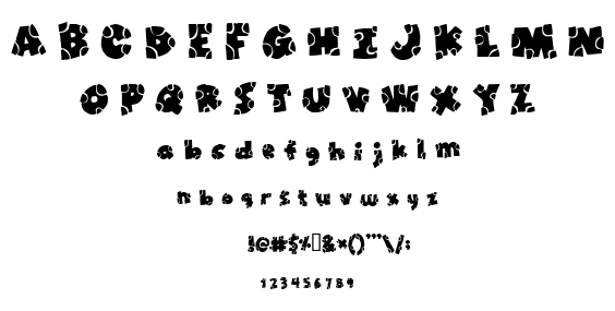 Broken Toys font