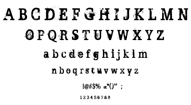 Broken Ghost font