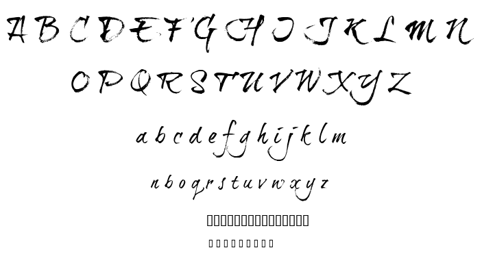 Brushtip Travis font