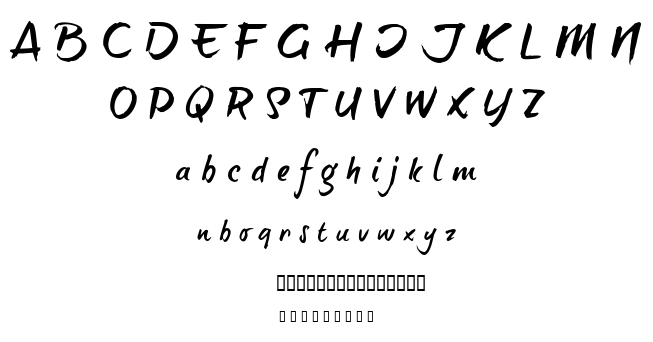 Brush Tip Terrence font