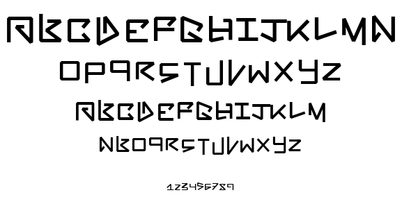 Bent Out font