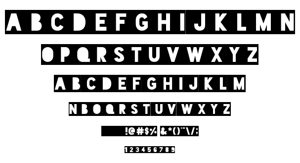 Blackout font