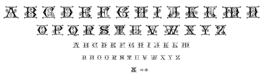 Blavicke Capitals font