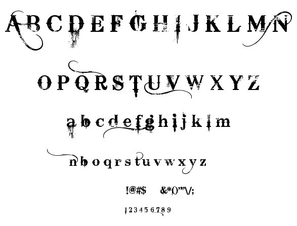 Bleeding Cowboys font