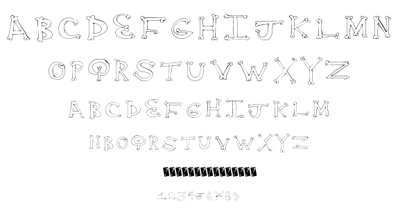 Bone Yard font