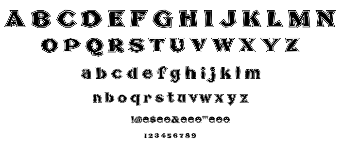Broken Poster font