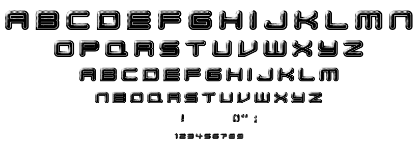 Bump Pad font