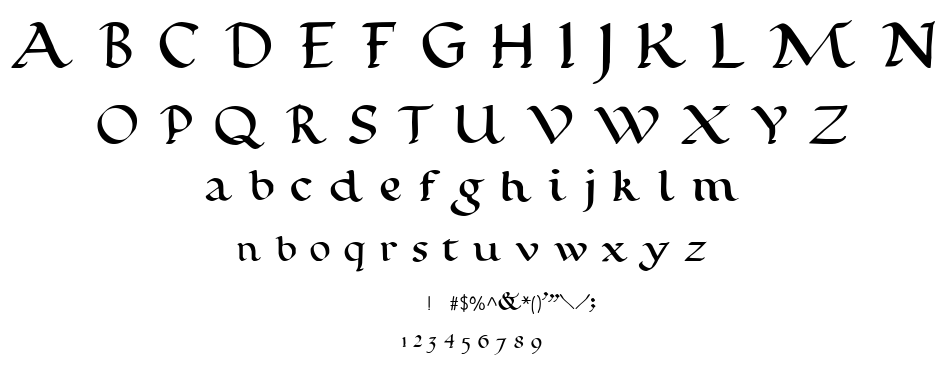 Calligraphy Pen font