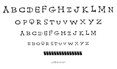 Cap Scratched font