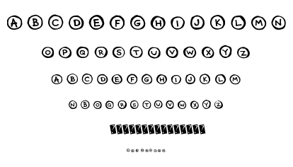 Circle Caps font