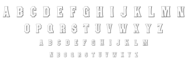 Concave Tuscan font