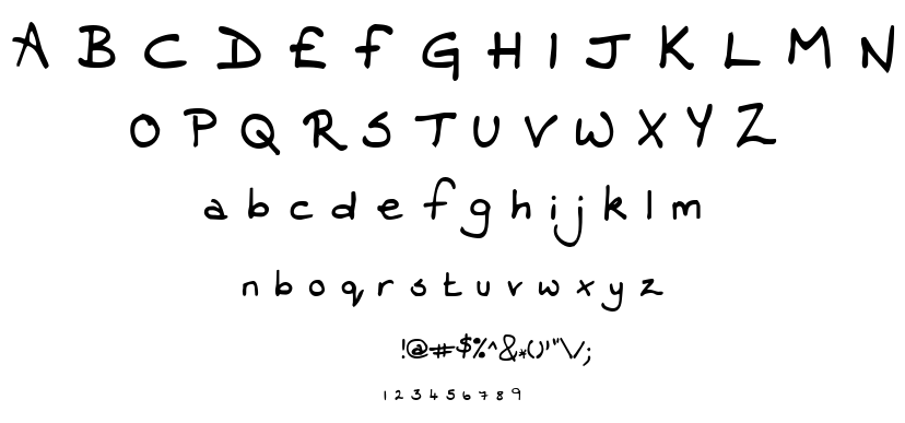 Contrary Mary font