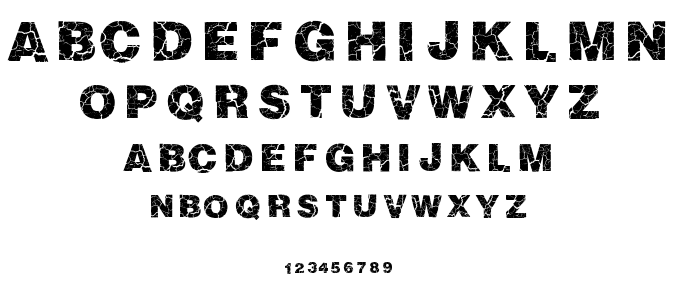 Crackvetica font