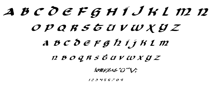 Cry Uncial font