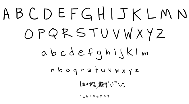 DH Hand Scribblies font