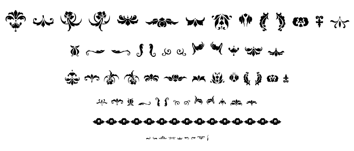 Damask Dings 1 font
