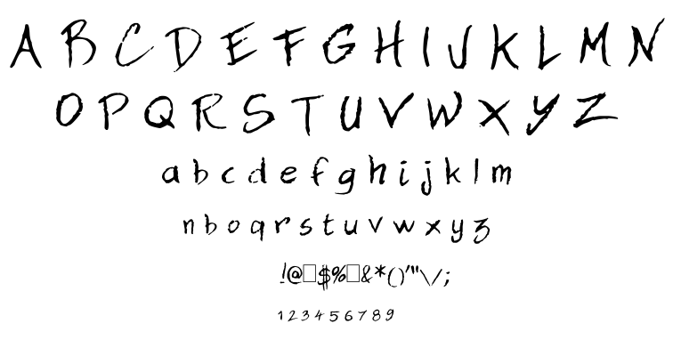 Dan Hand font