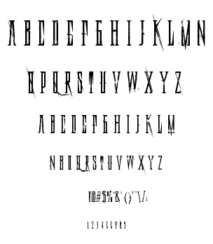 Deadly Black Chain font