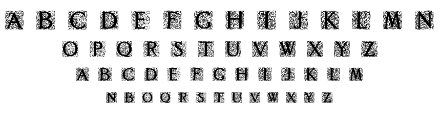Decorated Roman Initials font