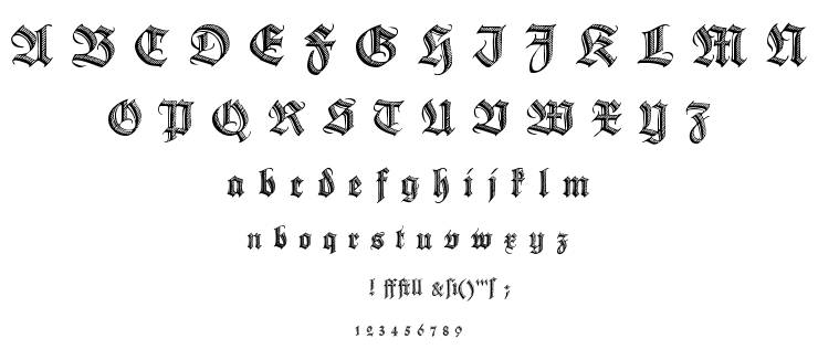 Deutsche Zierschrift font