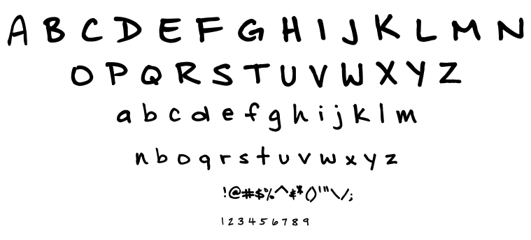 Distinctly Dan font