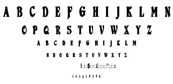 Duvall font