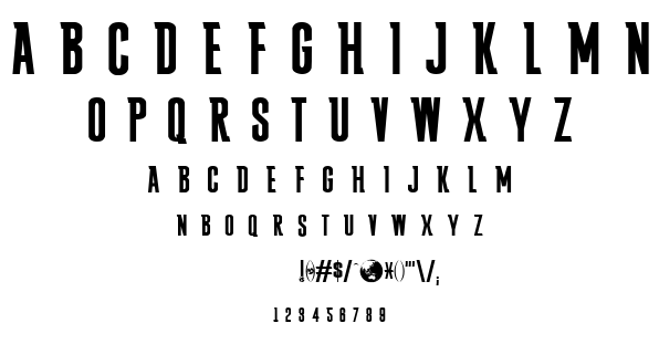 Falling Skies font