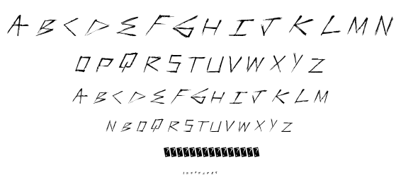 Faster Stronger font