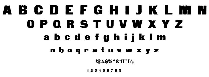 Fette Steinschrift font