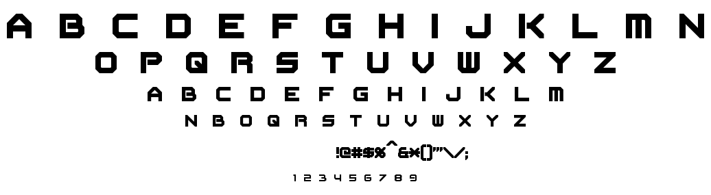 Flipbash font