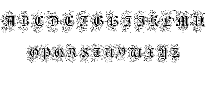FOLIAR INITIALS font