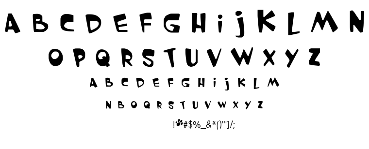 Garfield the Cat font