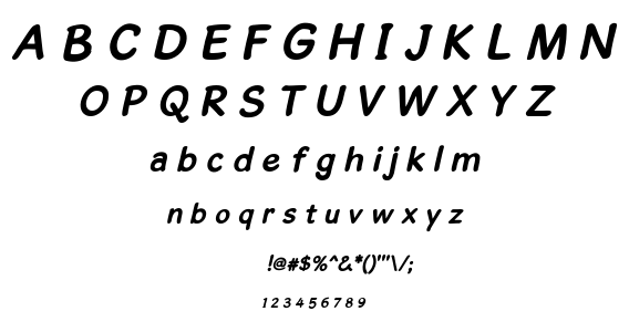 Gosmick Sans font