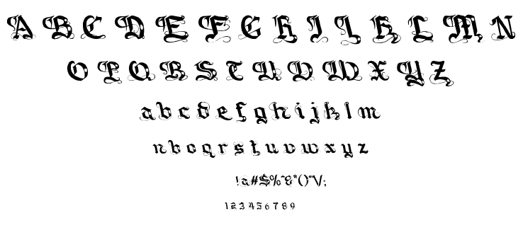 Gotique font