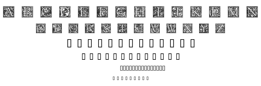GOUDY INITIALEN font