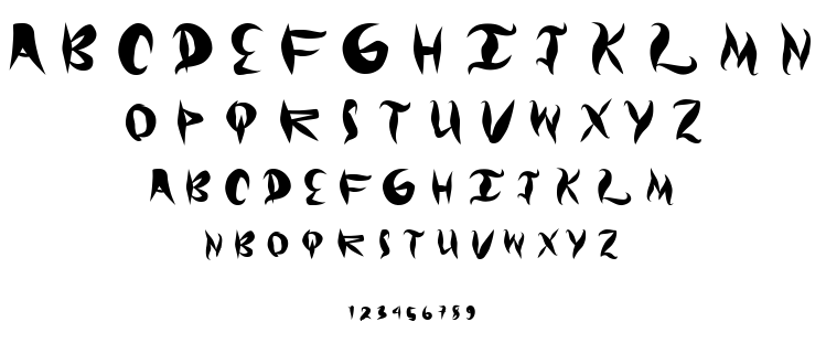 Graffical font