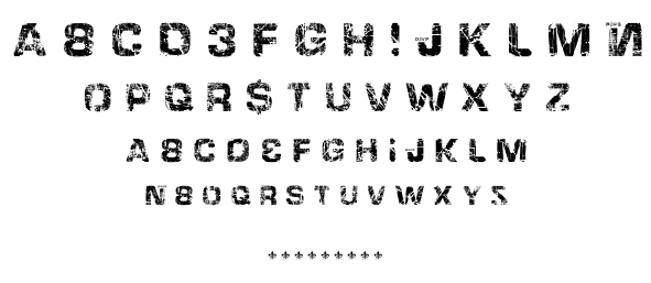 Hacking Trashed font