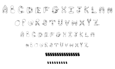 Hair Bows font