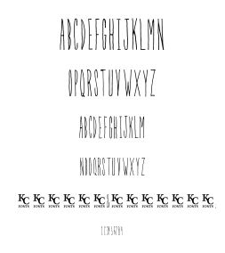 In The Garden font