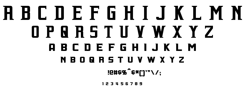 Indiana font