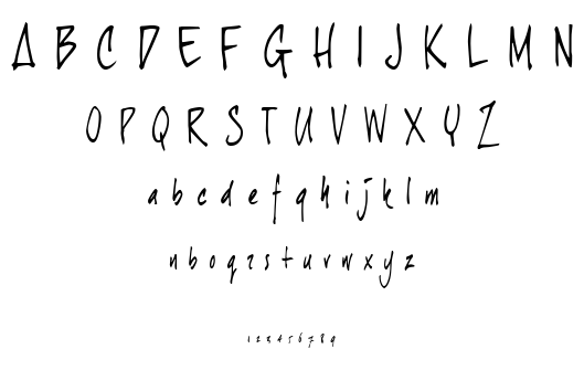 Joe Hand 1 font