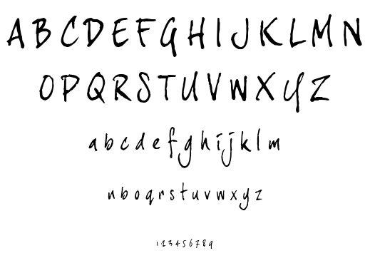 Joe Hand 3 font