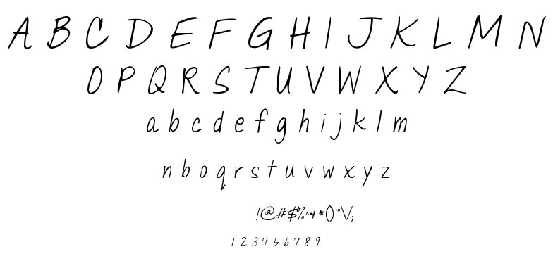 Janda Quick Note font