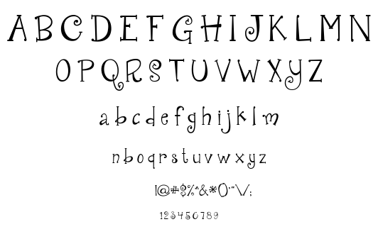 Janda Quirkygirl font