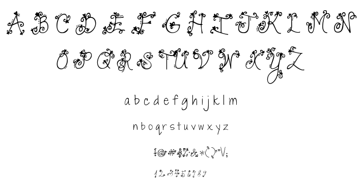 Janda Swirly Twirly font