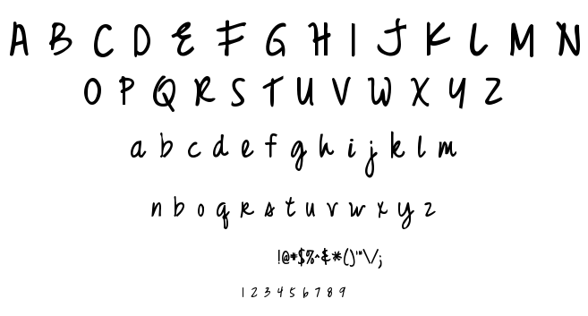 Just Realize font